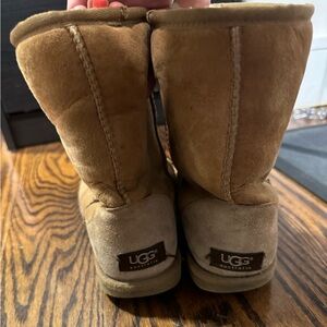 UGG classic short boots in chestnut tan